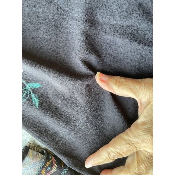 Flying Tomato Floral Embroidered Bell Sleeve Tunic Mini Dress Women's M - Picture 12 of 16